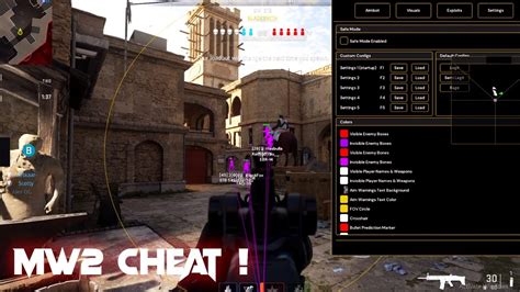 private mw2 cheats  using walls, aimbot, no recoil